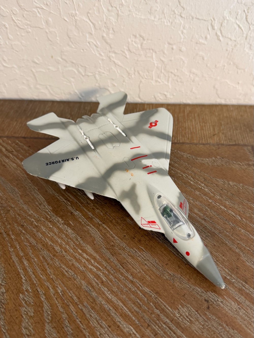 Gray Camouflage Toy Air Force Jet Plane